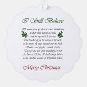 ザラフなコリーのクリスマスプレゼント オーナメントカード (裏面)