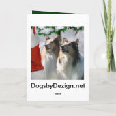 ザラフなコリーのクリスマスプレゼント シーズンカード (裏面)