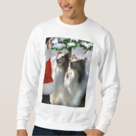 ザラフなコリーのクリスマスプレゼント スウェットシャツ