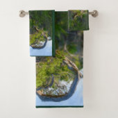 ザラブオブ自然フェイクキャンバスプリントプリント バスタオルセット (インサイチュ)