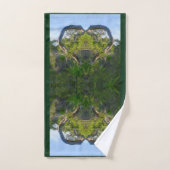 ザラブオブ自然フェイクキャンバスプリントプリント バスタオルセット (ハンドタオル)