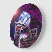 ザラマ・ムーン ラージ壁時計 (傾斜)