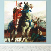 ザランキャ来スターbyハワードピレ キャンバスプリント (インサイチュ (ウッドフロア))