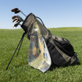 ザランチョンクロードモネ ゴルフタオル (グリーン)