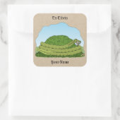 ザランブトンワーム蔵書票 スクエアシール (バッグ)