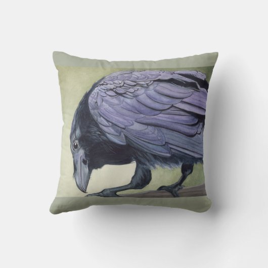 ザラヴェン装飾用クッションブラッククロウディアブロアートピース クッション (裏面)