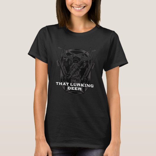 ザラーキングディアー狩り野生動物ハンターアウトドア Tシャツ (正面)
