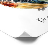 ザラ絵を描ンナー水彩ロードラカスタムンナー ポスター (角)