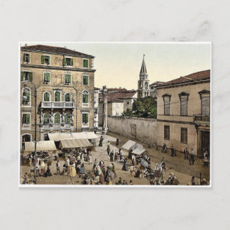 ザラ、エルベスクエア、ダルマティア、オーストラリア – ハンガリー珍しいP ポストカード