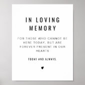 ザラ ミニマル 在りし日を偲ぶ ウェディング ポスター (正面)