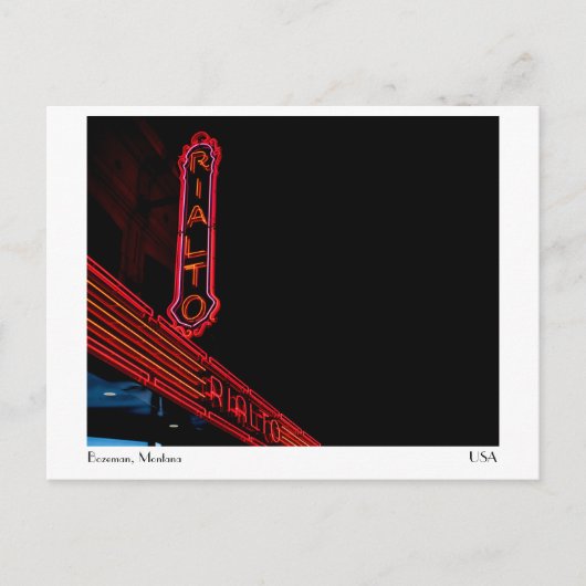 ザリアルト – ボズマン，モンタナ ポストカード (正面)