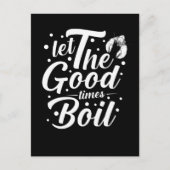 ザリガニおもしろいの料理ロブスター ポストカード (正面)