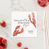 ザリガニがナプキンを煮る スタンダードカクテルナプキン (インサイチュ)