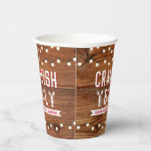 ザリガニが卒業家族の魚介類を煮沸素朴 紙コップ (右)