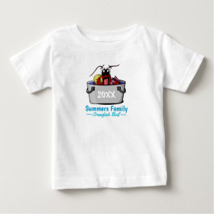 ザリガニが年に1度家族のパーティーピクニック ベビーTシャツ