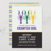 ザリガニが沸騰する 招待状 (正面/裏面)