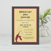 ザリガニが煮立つ（紋章の）フラ・ダ・リ招待状 招待状 (スタンド正面)