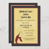 ザリガニが煮立つ（紋章の）フラ・ダ・リ招待状 招待状 (正面/裏面)