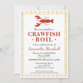 ザリガニが高校卒業パーティーを煮沸 招待状 (正面)