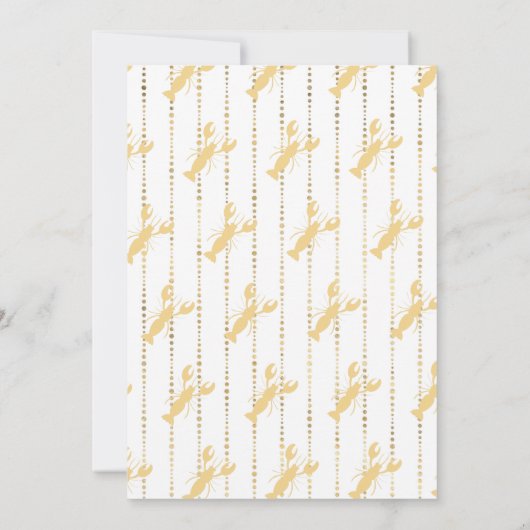 ザリガニが高校卒業パーティーを煮沸 招待状 (裏面)