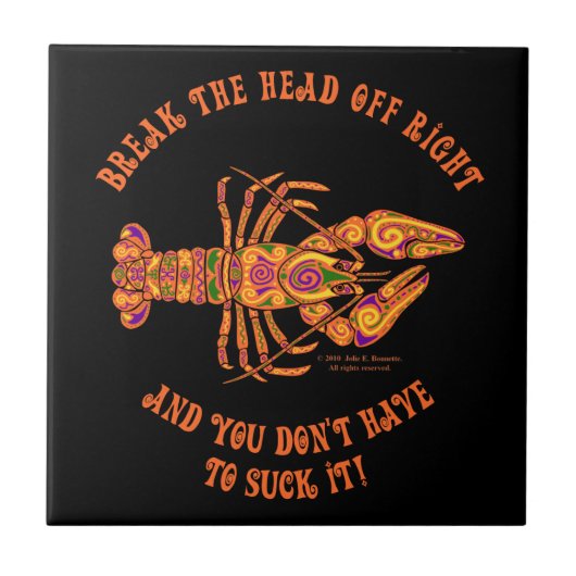 ザリガニのタイルを壊す タイル (正面)