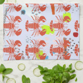 ザリガニのタオル キッチンタオル (折り畳み)