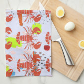 ザリガニのタオル キッチンタオル (四つ折り)