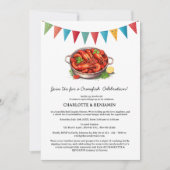 ザリガニのボイルパーティー　カップルシャワーのご案内 招待状 (正面)