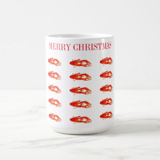 ザリガニのメリークリスマス コーヒーマグカップ