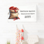 ザリガニの卒業パーティーのサック 横断幕 (インサイチュ)