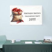 ザリガニの卒業パーティーのサック 横断幕 (トレードショー)