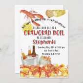 ザリガニの卒業煮沸 招待状 (正面/裏面)