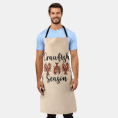 ザリガニの季節 エプロン (着用した状態)