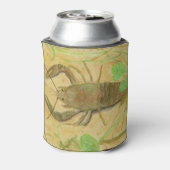 ザリガニの水彩 缶クーラー (缶裏面)