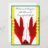 ザリガニの沸騰パーティの招待状 招待状 (正面/裏面)