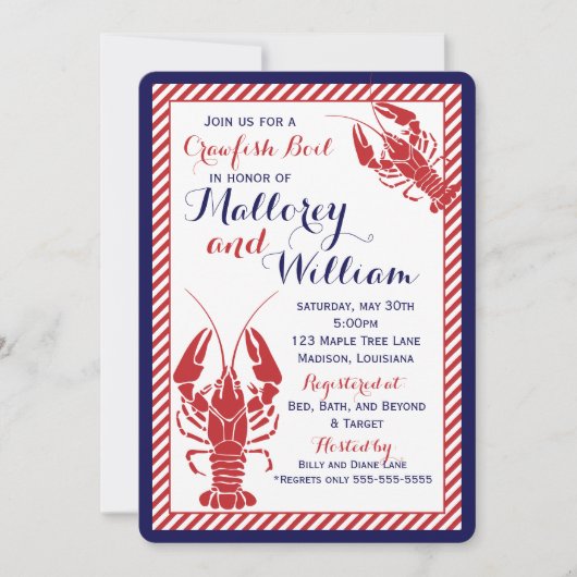 ザリガニの沸騰招待状 招待状 (正面)