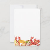 ザリガニの煮沸サマークックアウト婚約パーティ 招待状 (裏面)