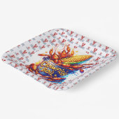 ザリガニの煮沸テーマ ペーパープレート (傾斜あり)