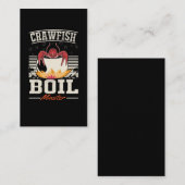 ザリガニの煮沸マスターザリガニ食べ 名刺 (正面/裏面)