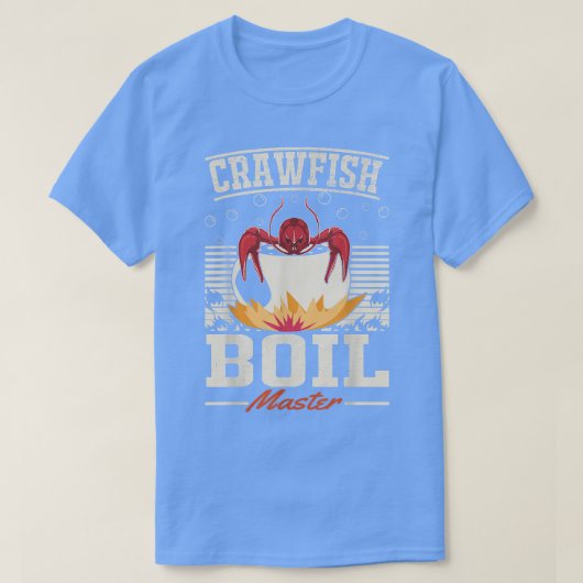 ザリガニの煮沸マスターザリガニ食べ Tシャツ (デザイン正面)