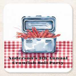 ザリガニの究極の沸騰：南部の伝統 スクエアペーパーコースター