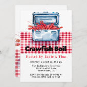 ザリガニの究極の沸騰：南部の伝統 招待状 (正面/裏面)