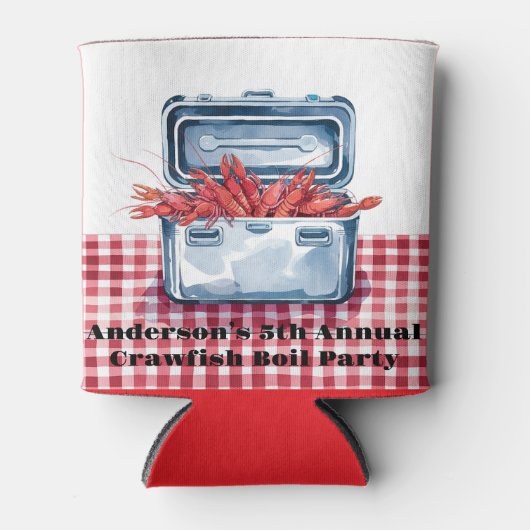 ザリガニの究極の沸騰：南部の伝統 缶クーラー (正面)