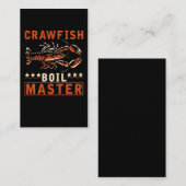 ザリガニの茹でおもしろいマスターザリガニ調理師 名刺 (正面/裏面)