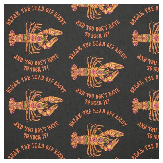 ザリガニの頭を割る ファブリック (見本)