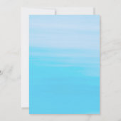 ザリガニはパーティー赤ロブスター青い海ビーチを煮る 招待状 (裏面)