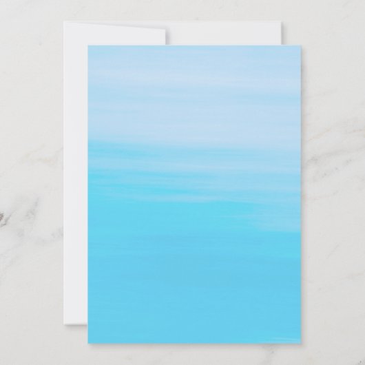 ザリガニはパーティー赤ロブスター青い海ビーチを煮る 招待状 (裏面)