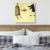 ザリガニを吠えるマオリ キャンバスプリント (インサイチュ (寝室))