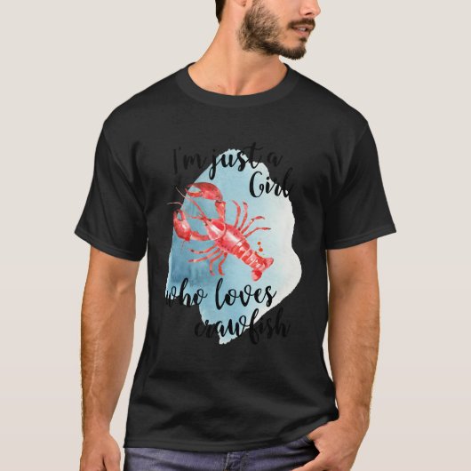 ザリガニを愛する人が煮沸するケージャン Tシャツ (正面)