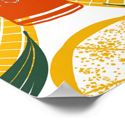 ザリガニパーティー夏のシーフードクックアウト ポスター (角)